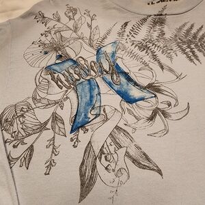 Vintage Hurley long sleeve t shirt size large light blue